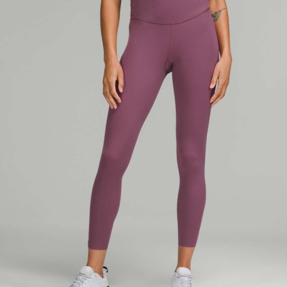 Lululemon Base Pace High-Rise Tight 25" Vintage Plum Size 2 - Picture 2 of 6